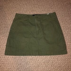 Army green skirt